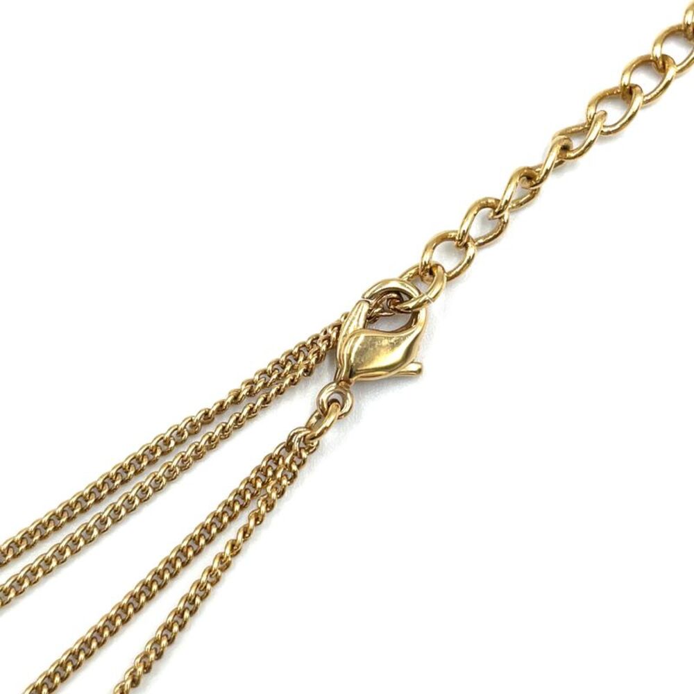 Christian Dior Logo Plate Double Chain Necklace - Picture 7 of 9